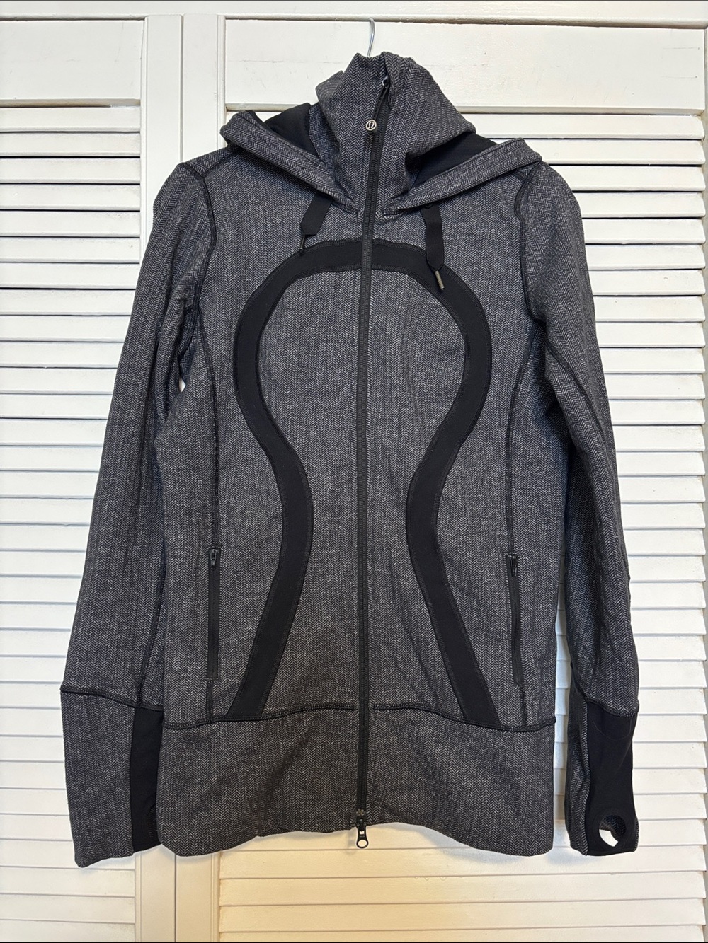 lululemon athletica Dark Gray Full-Zip Hooded Jacket